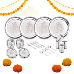 Classic Essentials Pack of 24 Stainless Steel Dinner Set